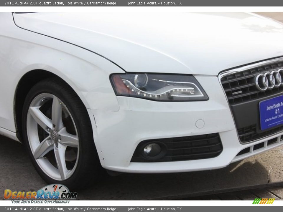 2011 Audi A4 2.0T quattro Sedan Ibis White / Cardamom Beige Photo #13