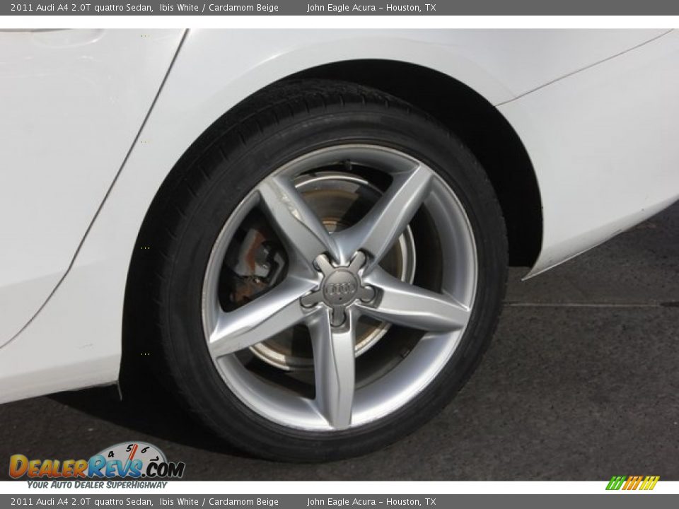 2011 Audi A4 2.0T quattro Sedan Ibis White / Cardamom Beige Photo #14