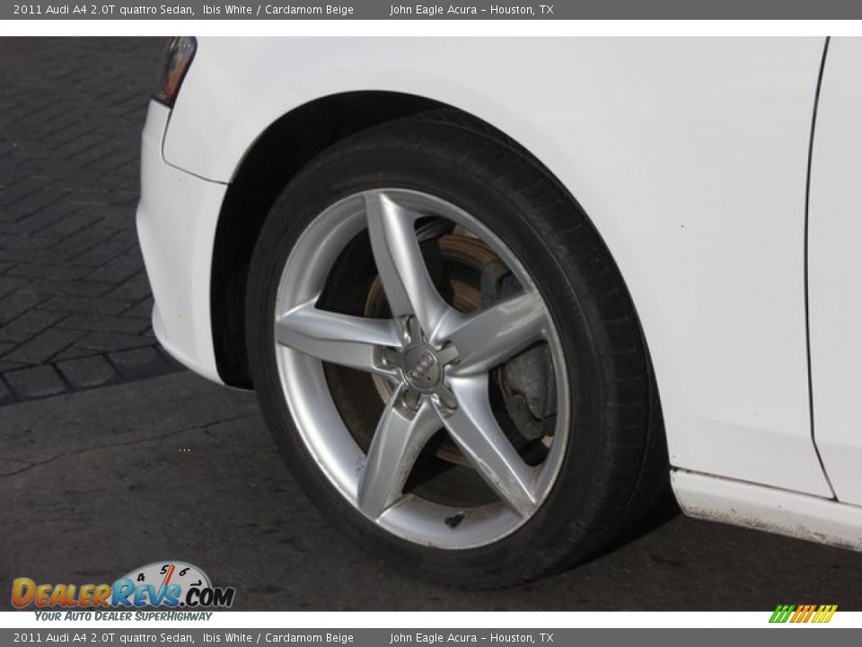 2011 Audi A4 2.0T quattro Sedan Ibis White / Cardamom Beige Photo #15