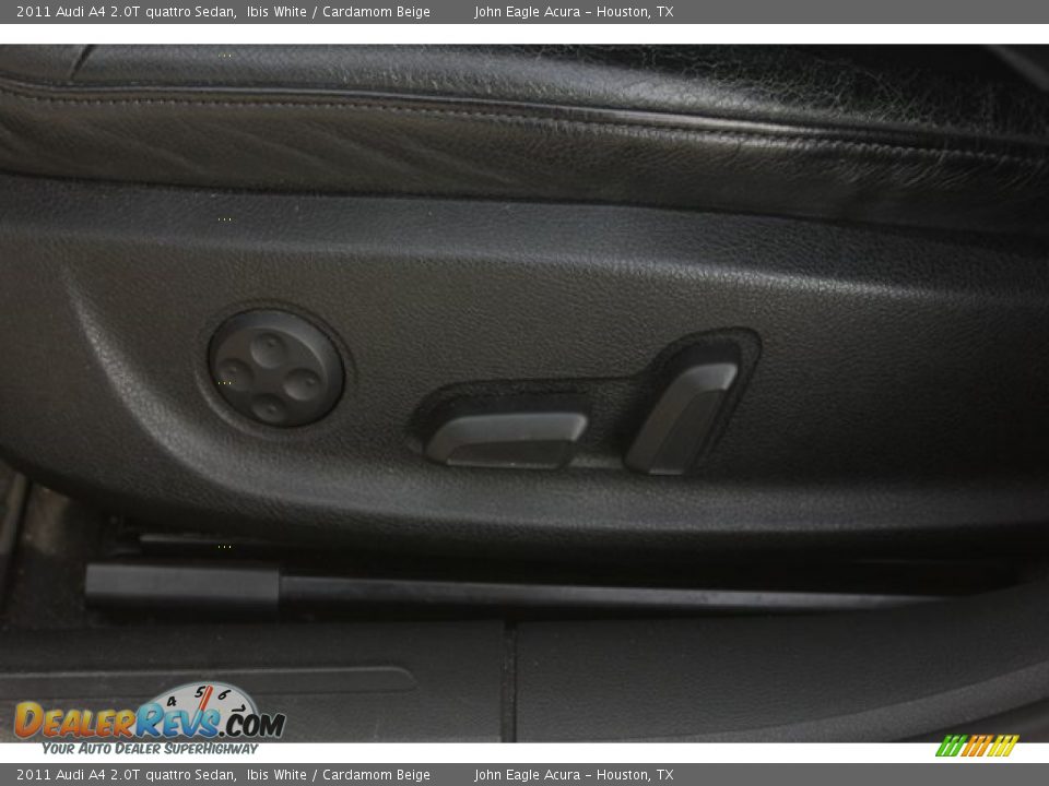 2011 Audi A4 2.0T quattro Sedan Ibis White / Cardamom Beige Photo #17