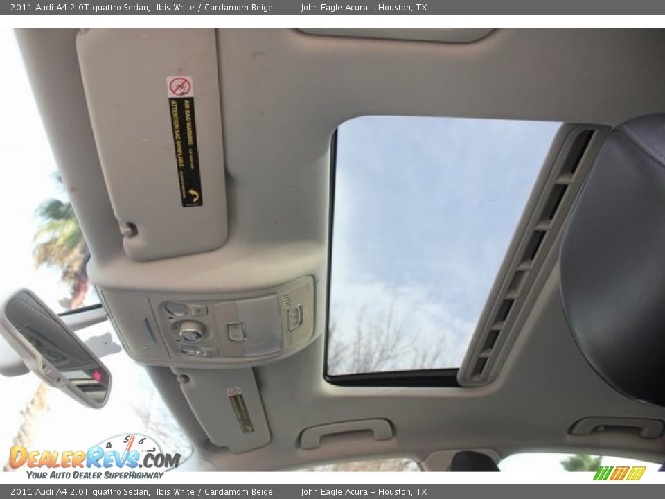 2011 Audi A4 2.0T quattro Sedan Ibis White / Cardamom Beige Photo #18