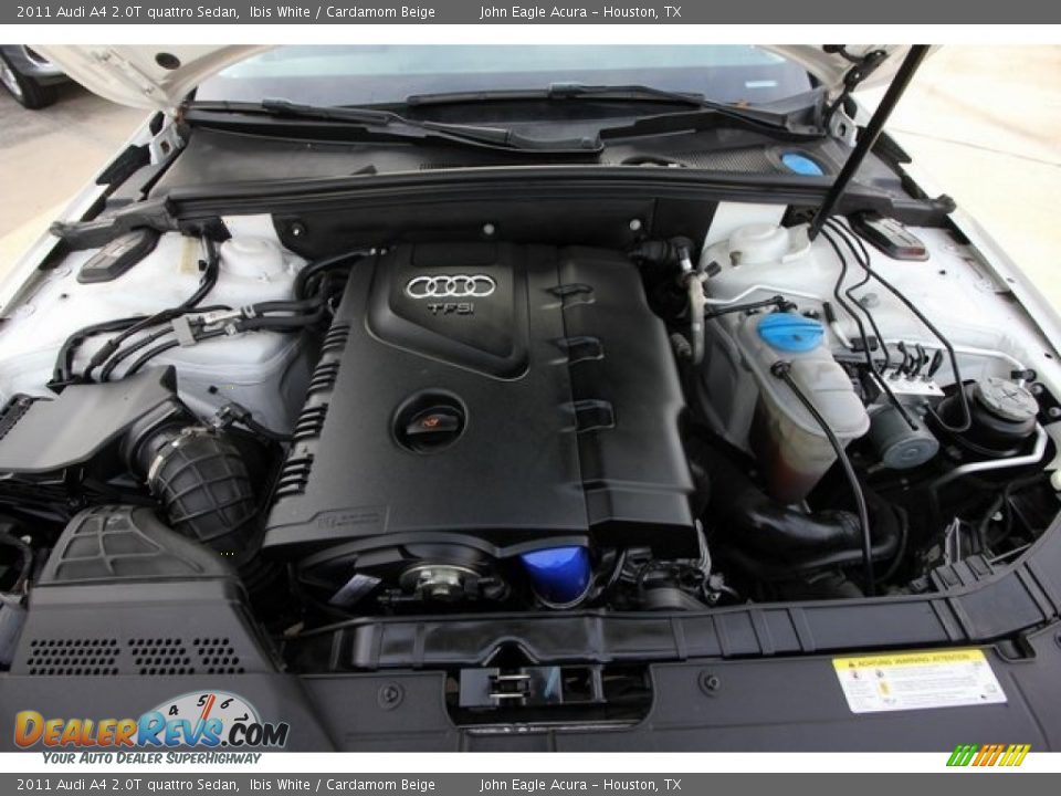 2011 Audi A4 2.0T quattro Sedan Ibis White / Cardamom Beige Photo #26