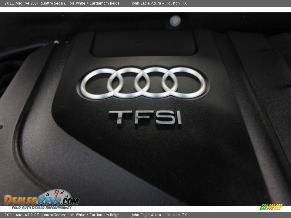 2011 Audi A4 2.0T quattro Sedan Ibis White / Cardamom Beige Photo #27