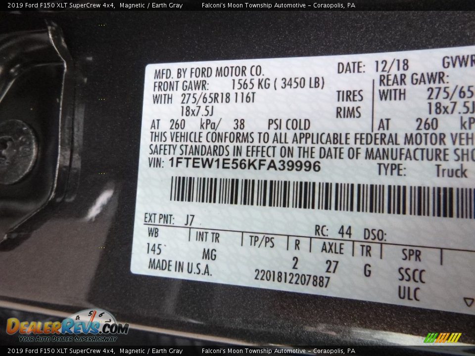 2019 Ford F150 XLT SuperCrew 4x4 Magnetic / Earth Gray Photo #12