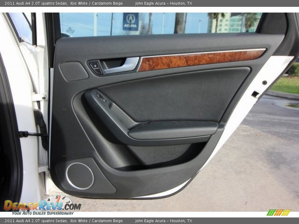2011 Audi A4 2.0T quattro Sedan Ibis White / Cardamom Beige Photo #28