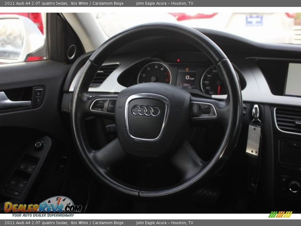 2011 Audi A4 2.0T quattro Sedan Ibis White / Cardamom Beige Photo #31