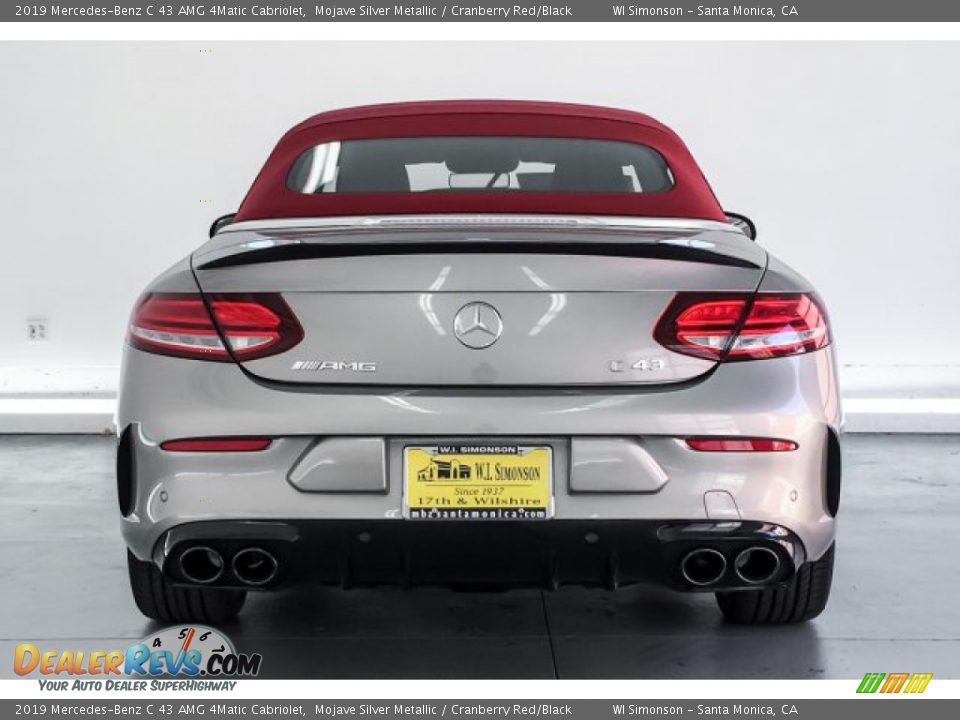 2019 Mercedes-Benz C 43 AMG 4Matic Cabriolet Mojave Silver Metallic / Cranberry Red/Black Photo #3