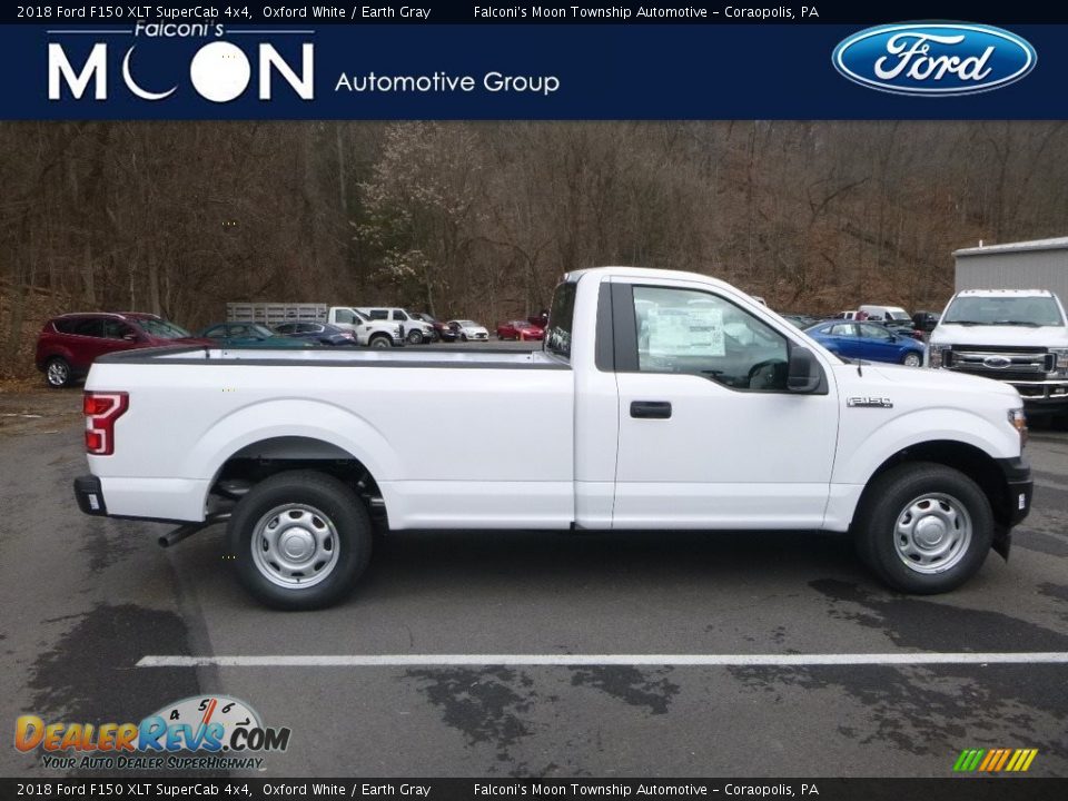 2018 Ford F150 XLT SuperCab 4x4 Oxford White / Earth Gray Photo #1