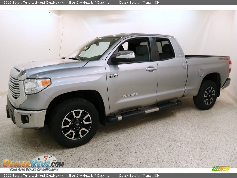 2016 Toyota Tundra Limited CrewMax 4x4 Silver Sky Metallic / Graphite Photo #3
