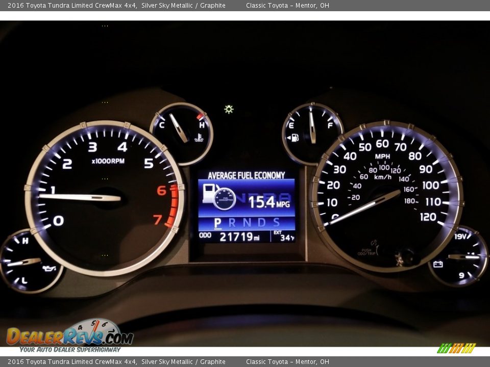 2016 Toyota Tundra Limited CrewMax 4x4 Silver Sky Metallic / Graphite Photo #9