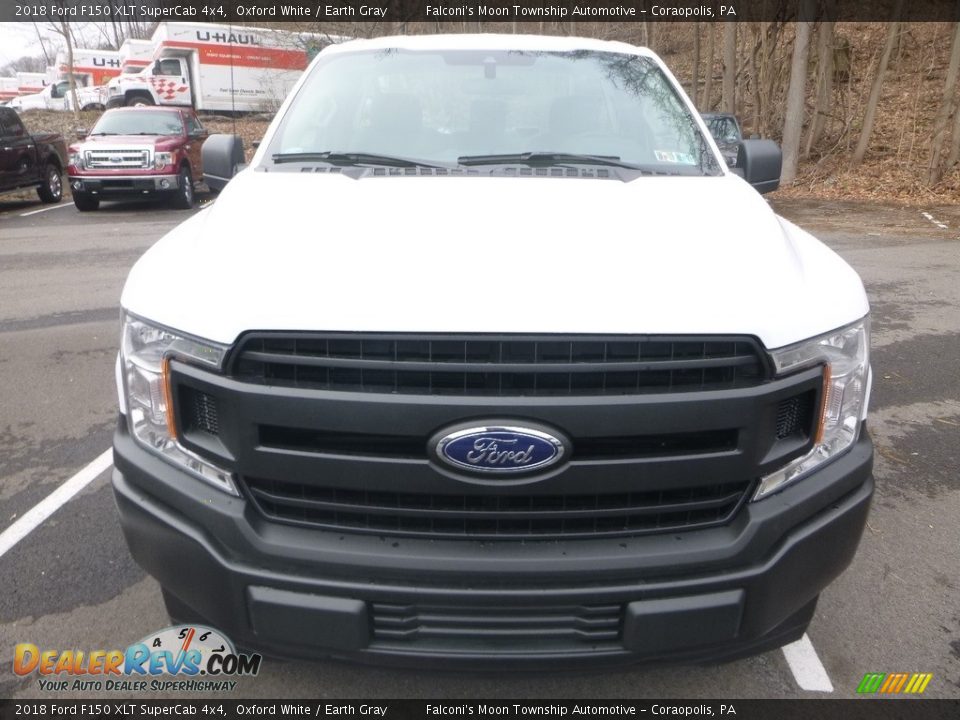 2018 Ford F150 XLT SuperCab 4x4 Oxford White / Earth Gray Photo #7