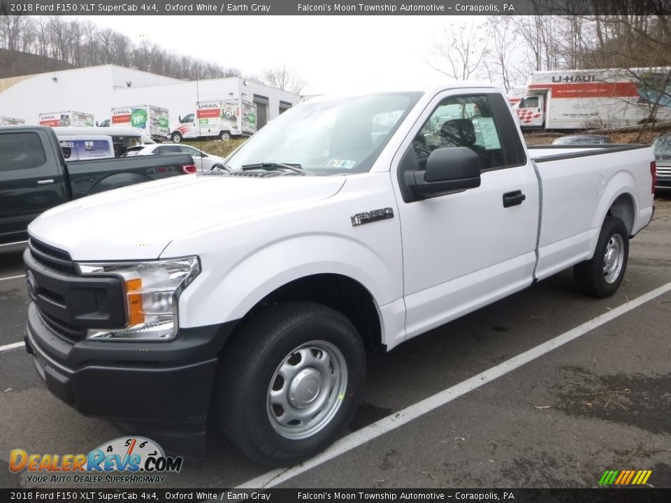 2018 Ford F150 XLT SuperCab 4x4 Oxford White / Earth Gray Photo #8