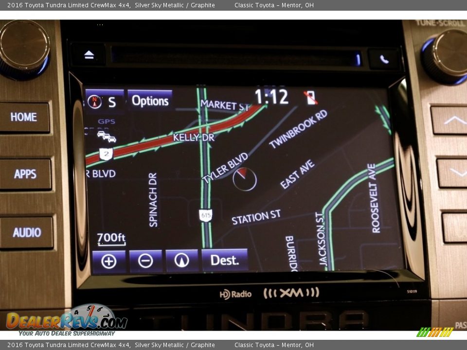 2016 Toyota Tundra Limited CrewMax 4x4 Silver Sky Metallic / Graphite Photo #12