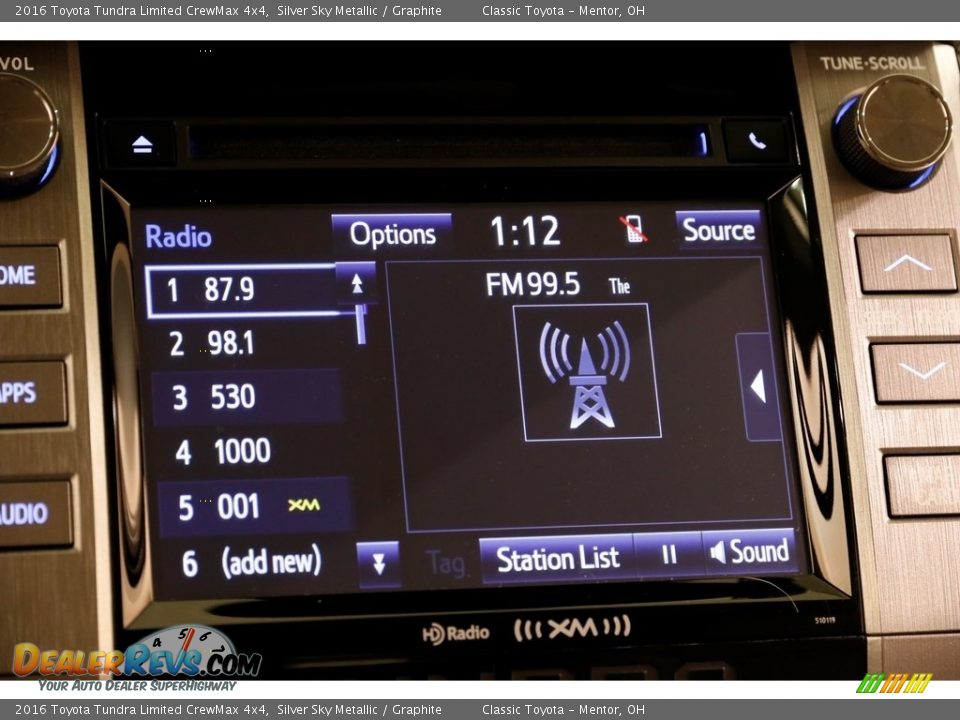 2016 Toyota Tundra Limited CrewMax 4x4 Silver Sky Metallic / Graphite Photo #14