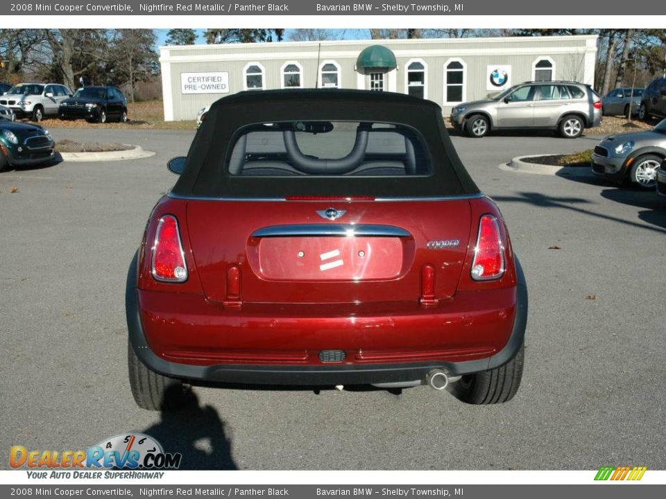 2008 Mini Cooper Convertible Nightfire Red Metallic / Panther Black Photo #6