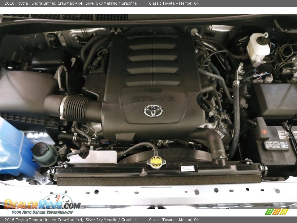 2016 Toyota Tundra Limited CrewMax 4x4 Silver Sky Metallic / Graphite Photo #22