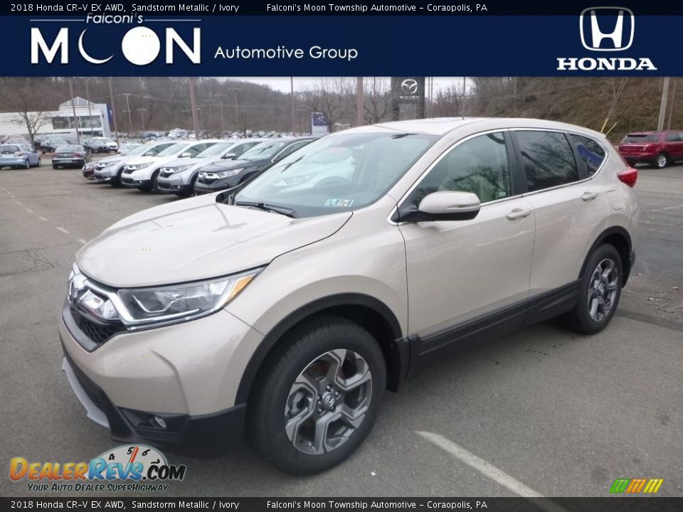 2018 Honda CR-V EX AWD Sandstorm Metallic / Ivory Photo #1