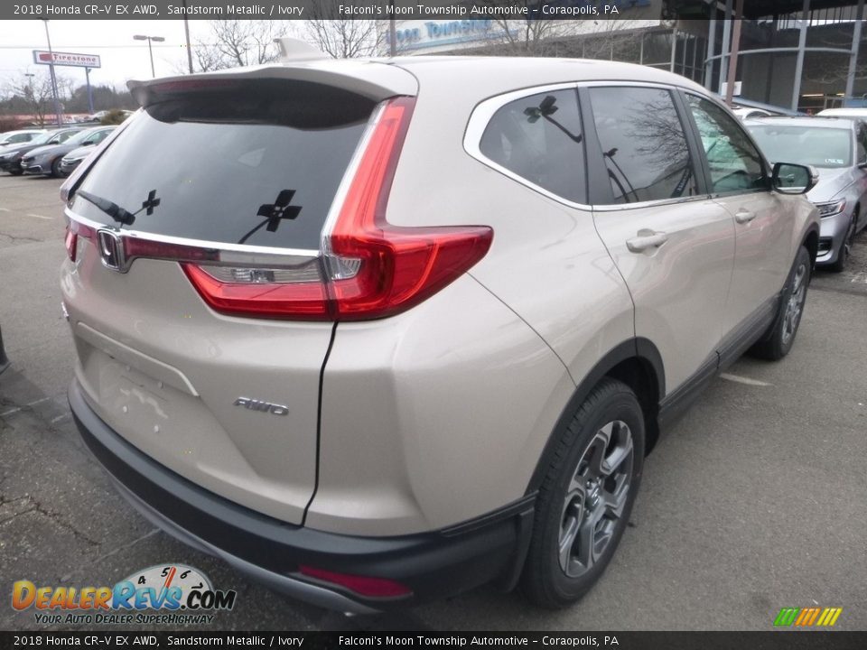 2018 Honda CR-V EX AWD Sandstorm Metallic / Ivory Photo #4