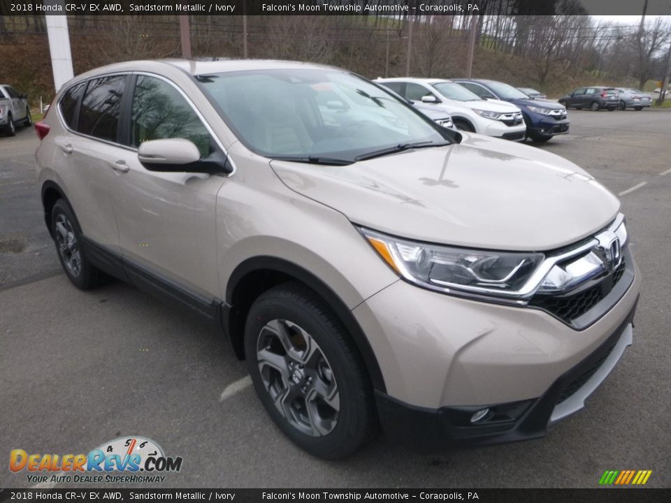 2018 Honda CR-V EX AWD Sandstorm Metallic / Ivory Photo #6