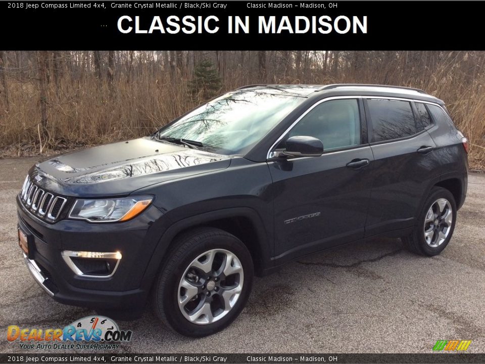 2018 Jeep Compass Limited 4x4 Granite Crystal Metallic / Black/Ski Gray Photo #1