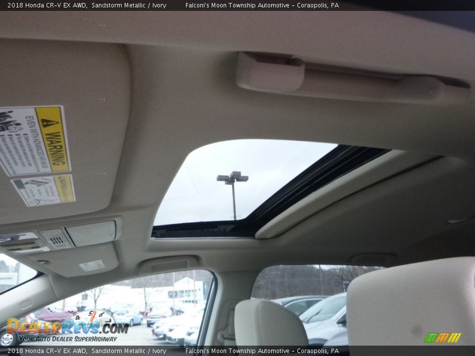 2018 Honda CR-V EX AWD Sandstorm Metallic / Ivory Photo #13