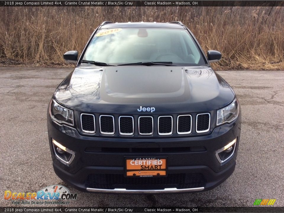 2018 Jeep Compass Limited 4x4 Granite Crystal Metallic / Black/Ski Gray Photo #2