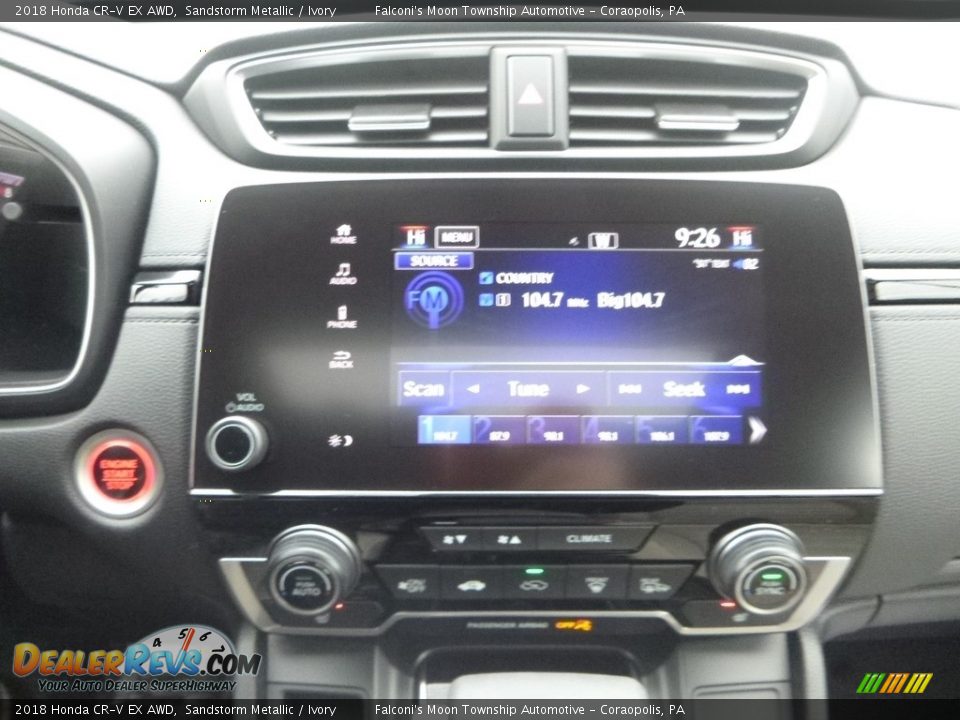 2018 Honda CR-V EX AWD Sandstorm Metallic / Ivory Photo #14