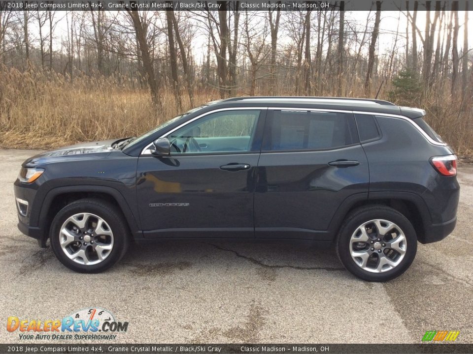 2018 Jeep Compass Limited 4x4 Granite Crystal Metallic / Black/Ski Gray Photo #3