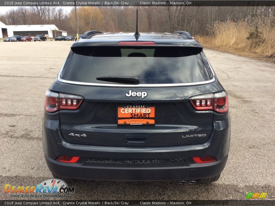 2018 Jeep Compass Limited 4x4 Granite Crystal Metallic / Black/Ski Gray Photo #5