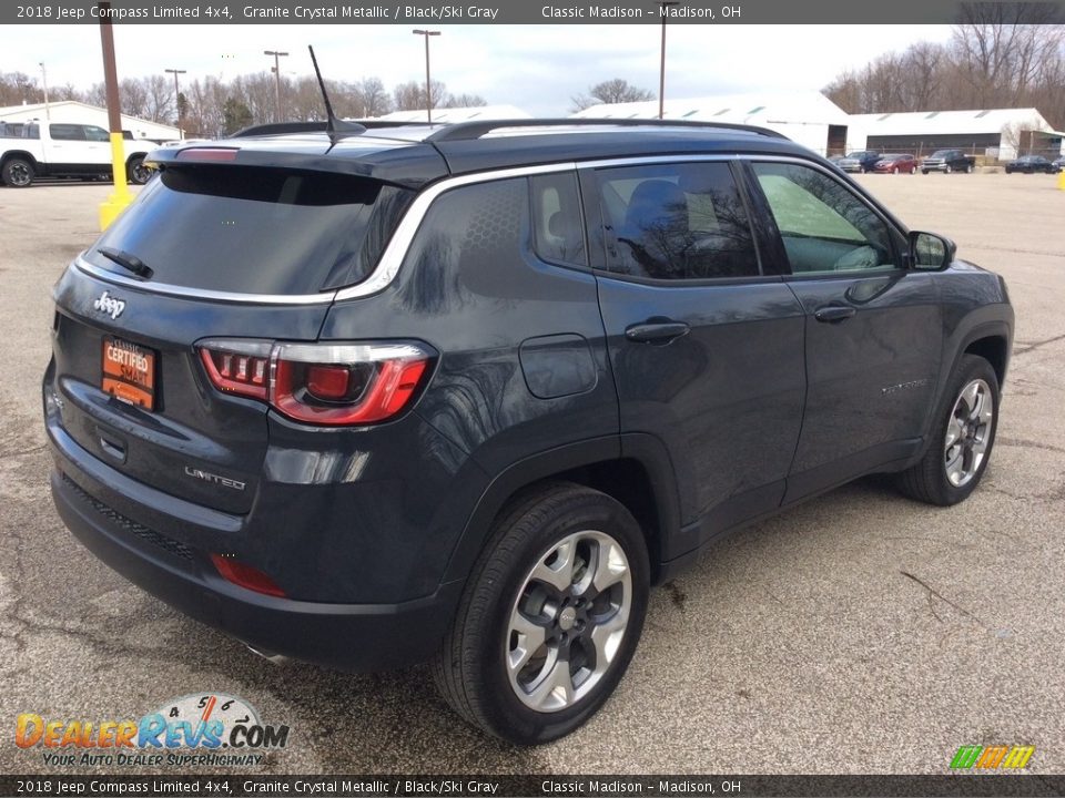 2018 Jeep Compass Limited 4x4 Granite Crystal Metallic / Black/Ski Gray Photo #6