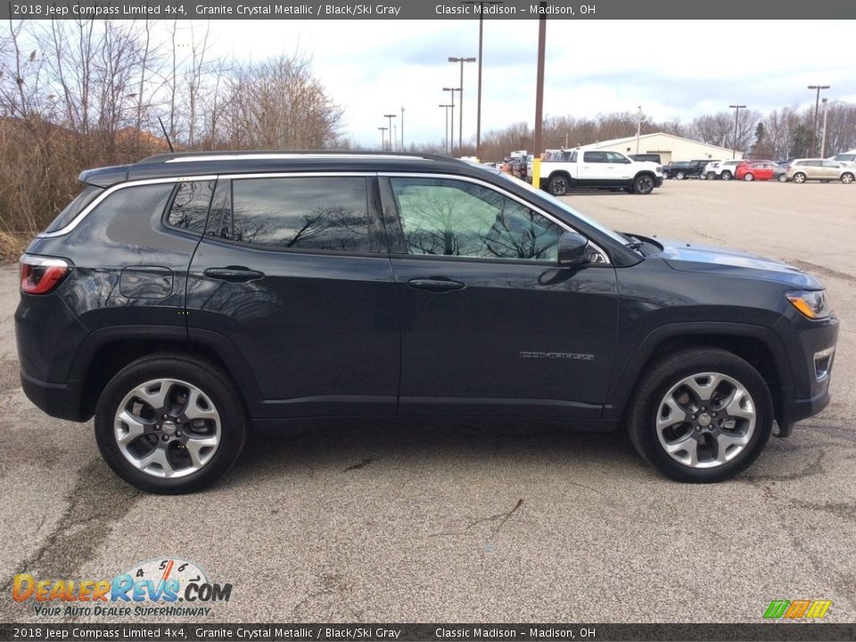 2018 Jeep Compass Limited 4x4 Granite Crystal Metallic / Black/Ski Gray Photo #7