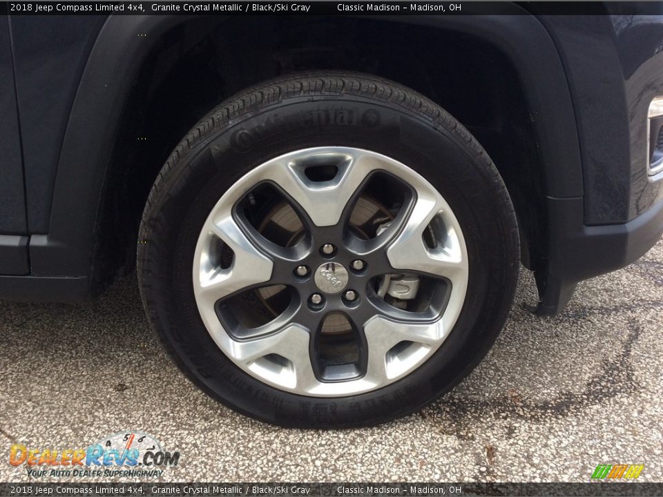 2018 Jeep Compass Limited 4x4 Granite Crystal Metallic / Black/Ski Gray Photo #9