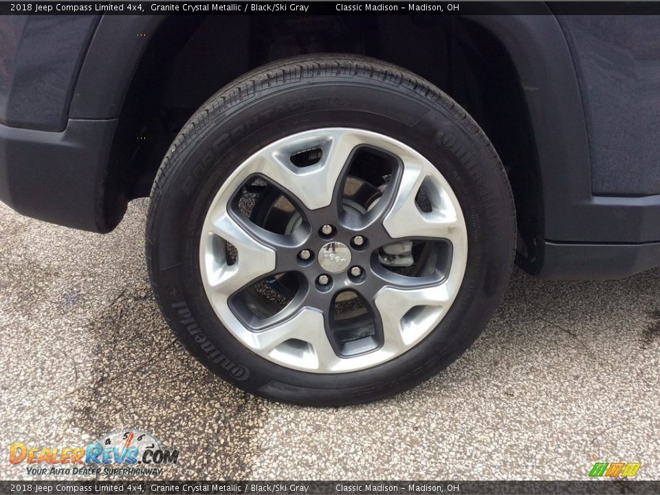 2018 Jeep Compass Limited 4x4 Granite Crystal Metallic / Black/Ski Gray Photo #10