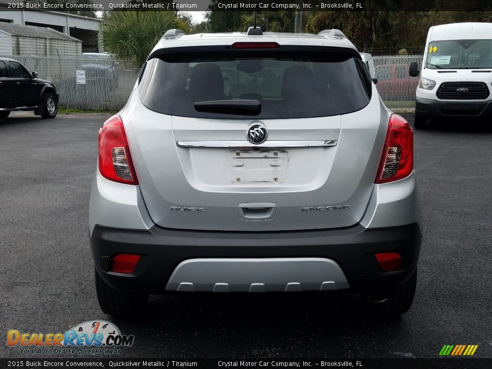 2015 Buick Encore Convenience Quicksilver Metallic / Titanium Photo #4