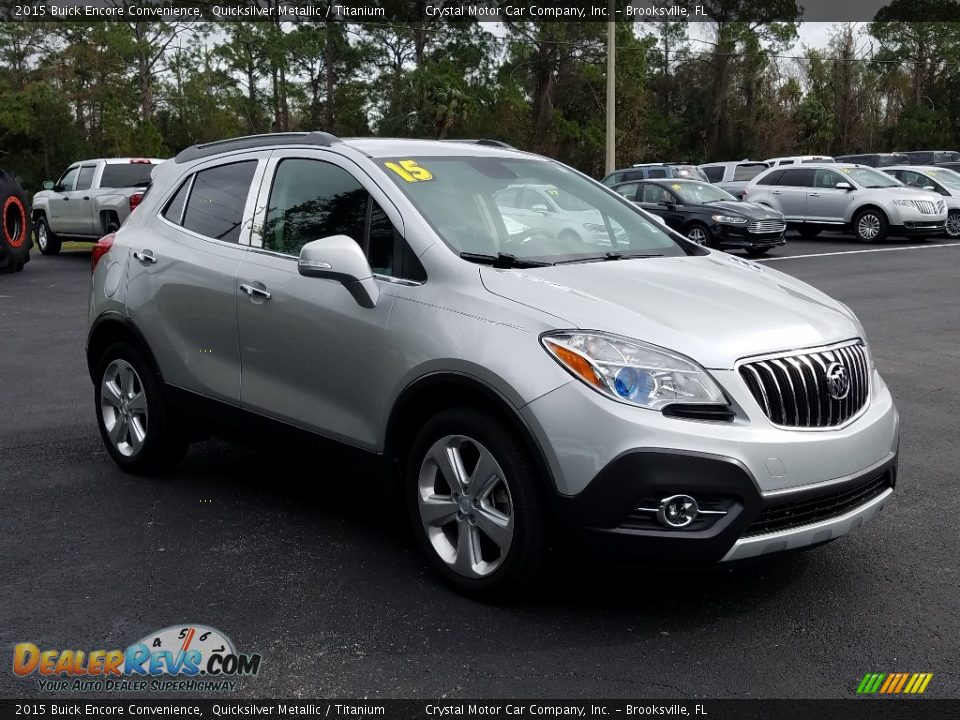 2015 Buick Encore Convenience Quicksilver Metallic / Titanium Photo #7