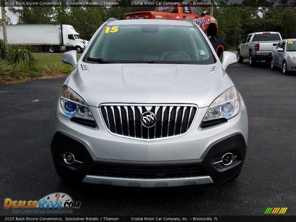 2015 Buick Encore Convenience Quicksilver Metallic / Titanium Photo #8