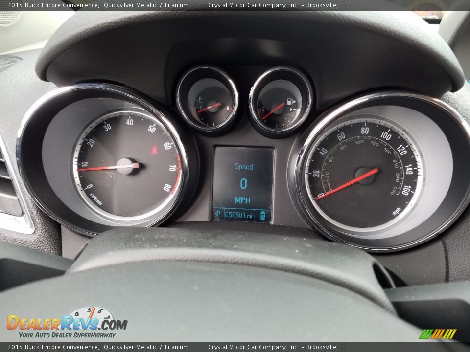2015 Buick Encore Convenience Quicksilver Metallic / Titanium Photo #14