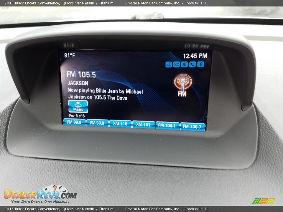 2015 Buick Encore Convenience Quicksilver Metallic / Titanium Photo #15