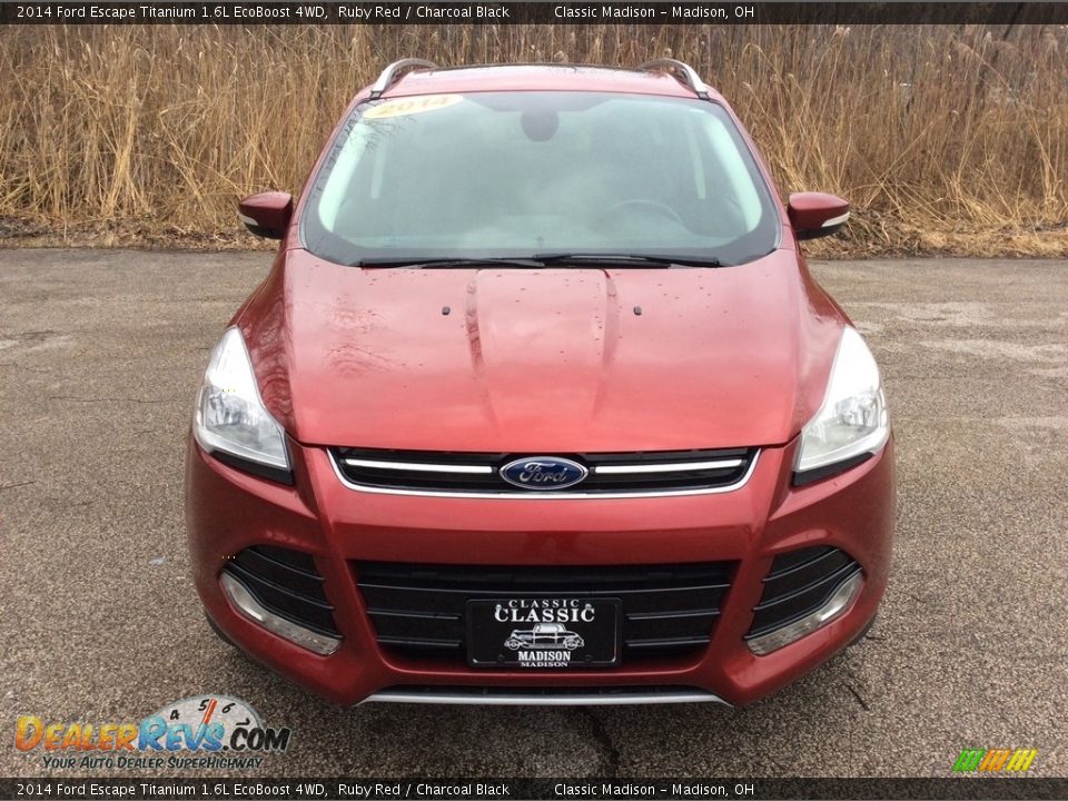 2014 Ford Escape Titanium 1.6L EcoBoost 4WD Ruby Red / Charcoal Black Photo #2