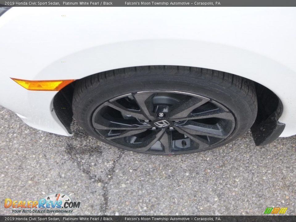 2019 Honda Civic Sport Sedan Platinum White Pearl / Black Photo #7