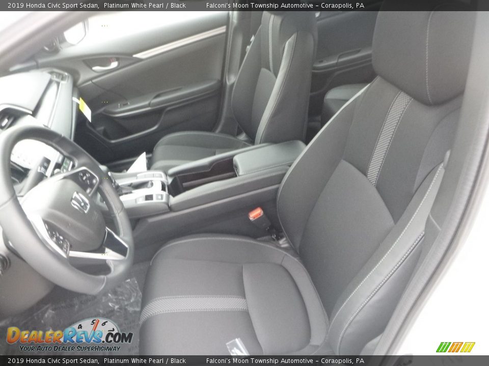 2019 Honda Civic Sport Sedan Platinum White Pearl / Black Photo #8