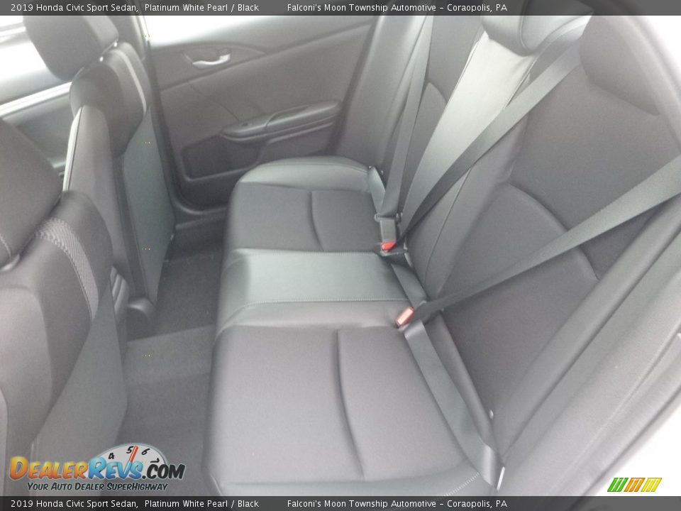 2019 Honda Civic Sport Sedan Platinum White Pearl / Black Photo #9