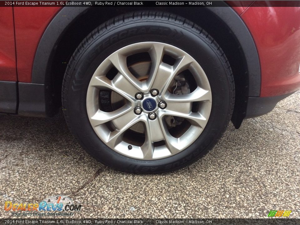 2014 Ford Escape Titanium 1.6L EcoBoost 4WD Ruby Red / Charcoal Black Photo #9