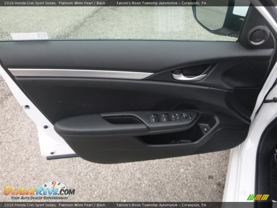 2019 Honda Civic Sport Sedan Platinum White Pearl / Black Photo #11