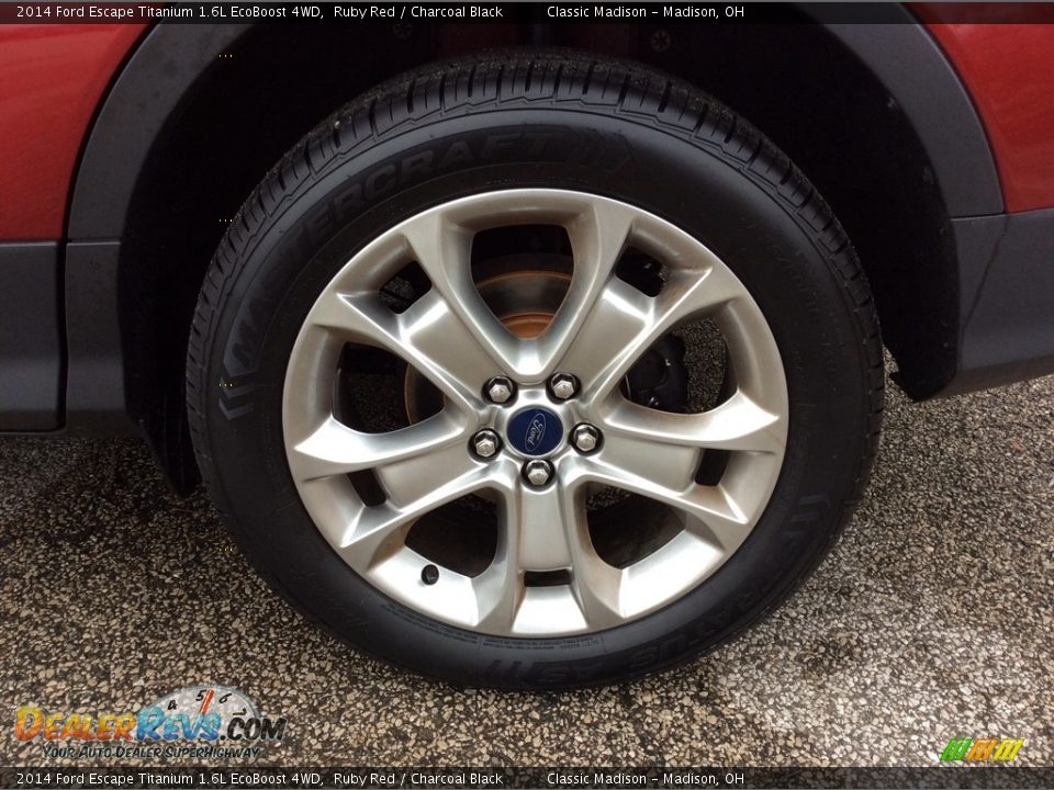 2014 Ford Escape Titanium 1.6L EcoBoost 4WD Ruby Red / Charcoal Black Photo #11