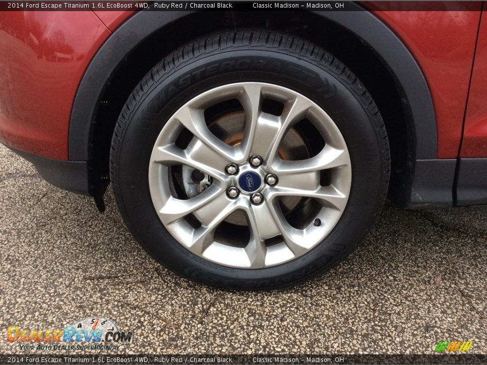 2014 Ford Escape Titanium 1.6L EcoBoost 4WD Ruby Red / Charcoal Black Photo #12