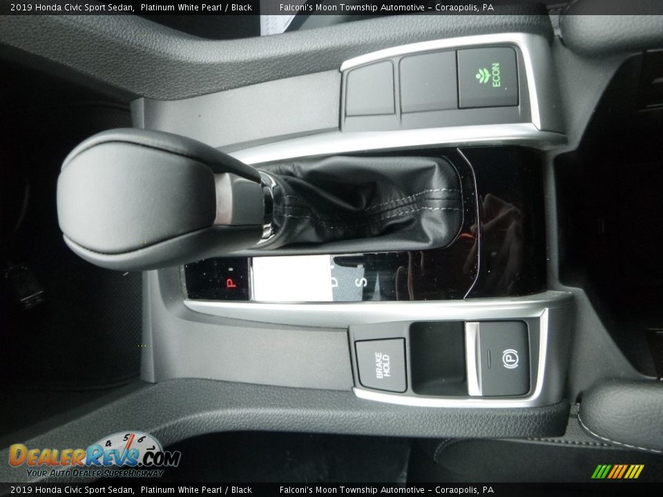 2019 Honda Civic Sport Sedan Platinum White Pearl / Black Photo #15