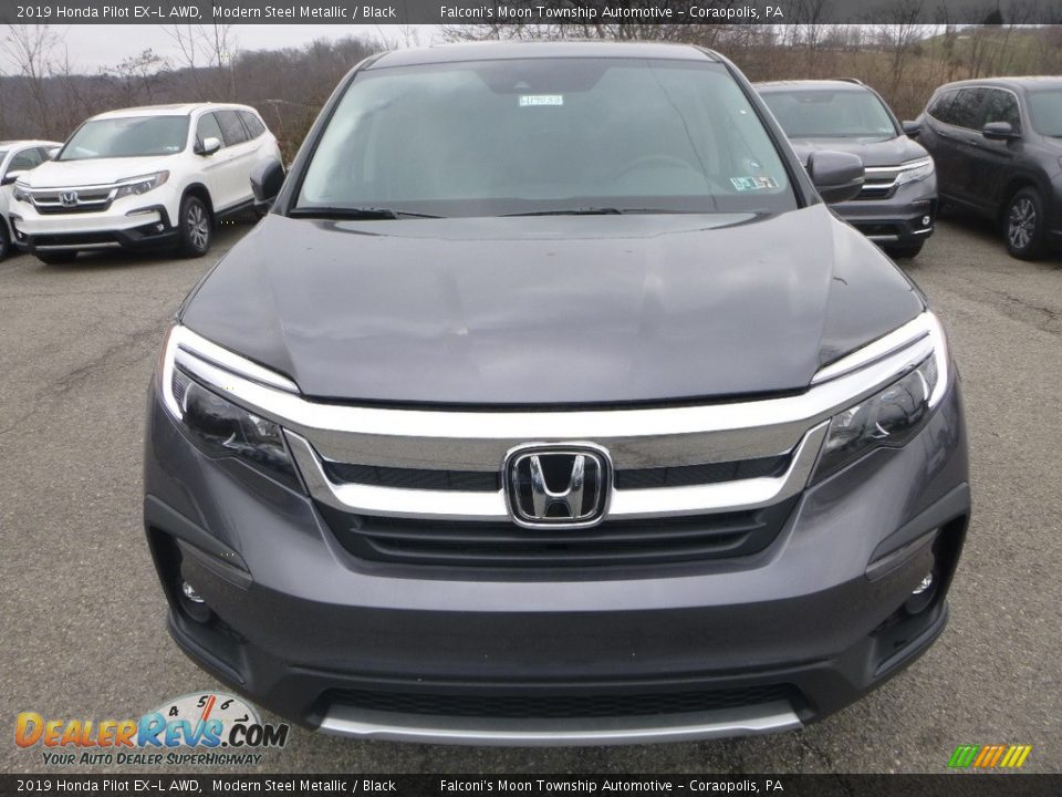 2019 Honda Pilot EX-L AWD Modern Steel Metallic / Black Photo #6