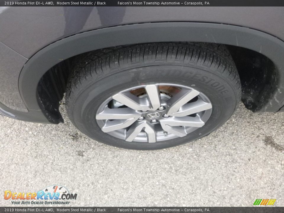 2019 Honda Pilot EX-L AWD Modern Steel Metallic / Black Photo #7