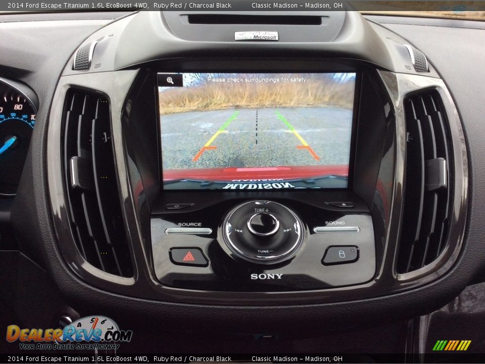 2014 Ford Escape Titanium 1.6L EcoBoost 4WD Ruby Red / Charcoal Black Photo #20